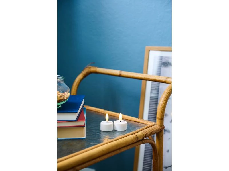 Sirius LED Teelichter Set Sille Ø 4x2.2 cm, Weiss, 2 Stk, Aufladbar 2 Sirius LED Teelichter Set Sille Ø 4x2.2 cm, Weiss, 2 Stk, Aufladbar – Bild 2