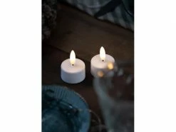 Sirius LED Teelichter Set Sille Ø 4 x 2.2 cm, Weiss, 2 Stk -Weihnachtsbeleuchtung Verkäufe 216379433 xxl