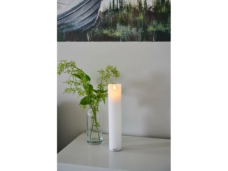 Sirius LED-Kerze Sara, Ø 5 x 25 cm, Weiss, Wiederaufladbar 2 Sirius LED-Kerze Sara, Ø 5 x 25 cm, Weiss, Wiederaufladbar – Bild 2