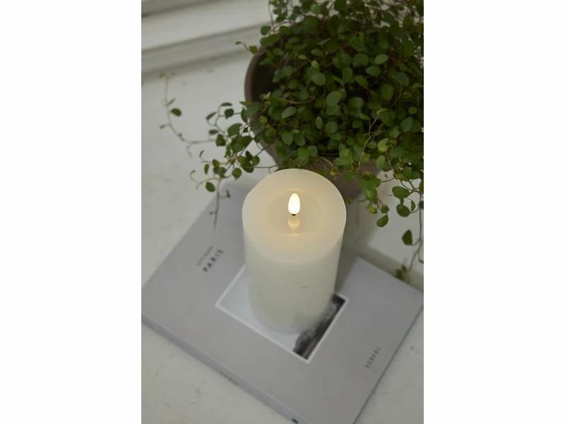 Star Trading LED-Kerze Flamme Flow, Ø 7.5 x 17.5 cm, Weiss 3 Star Trading LED-Kerze Flamme Flow, Ø 7.5 x 17.5 cm, Weiss – Bild 3