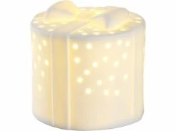 Leonardo Tischdeko Stella Porzellangeschenk, 10 cm, Weiss