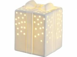 Leonardo Tischdeko Stella Porzellangeschenk, 13 cm, Weiss