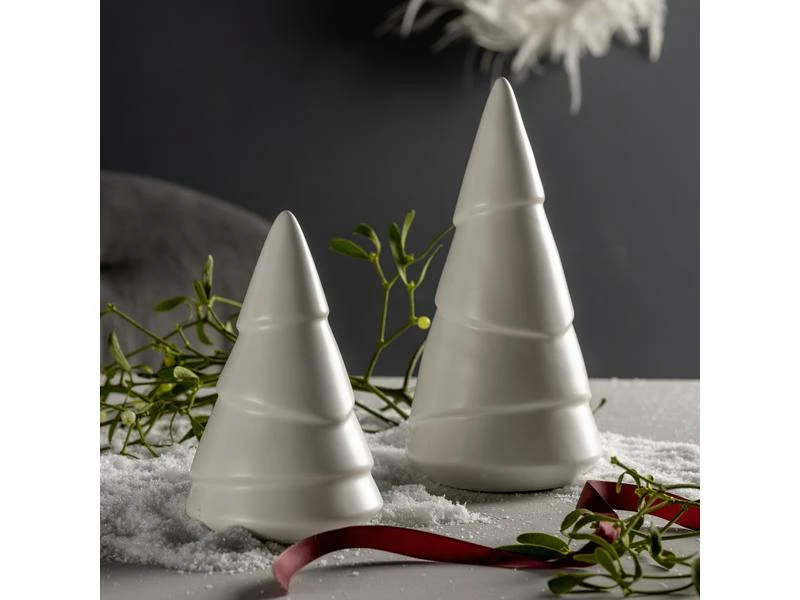 Leonardo Tischdeko Stella Tanne Ø 10 cm, Weiss 2 Leonardo Tischdeko Stella Tanne Ø 10 cm, Weiss – Bild 2