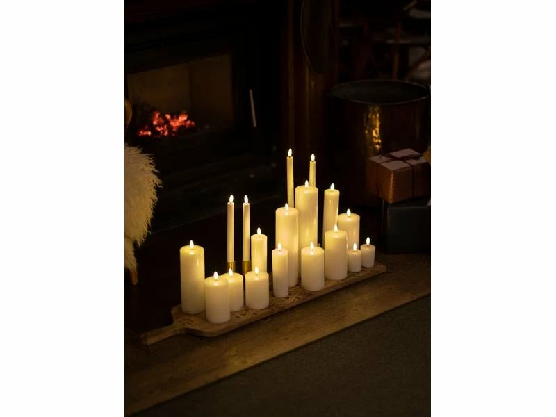 Sirius LED-Stabkerzen Set Sille, Ø 2 x 25 cm, Weiss, Aufladbar 2 Sirius LED-Stabkerzen Set Sille, Ø 2 x 25 cm, Weiss, Aufladbar – Bild 2