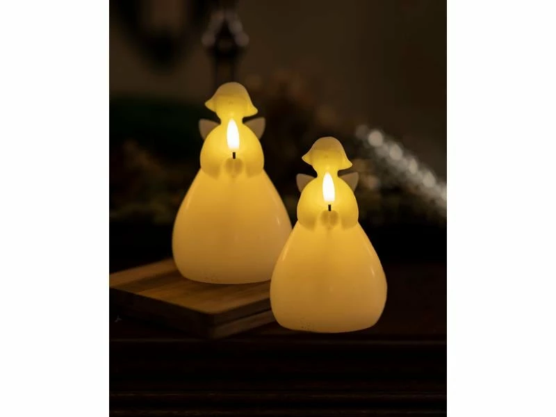 Sirius LED-Kerzen Set Lucia, Ø 6.5 x H 10 cm, Weiss 2 Sirius LED-Kerzen Set Lucia, Ø 6.5 x H 10 cm, Weiss – Bild 2