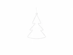Sirius Fensterhänger Liva Tannebaum, Weiss, 30 cm