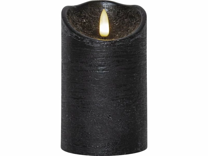 Star Trading LED-Kerze Flamme Rustic, Ø 7.5 x 12.5 cm, Schwarz 1 Star Trading LED-Kerze Flamme Rustic, Ø 7.5 x 12.5 cm, Schwarz