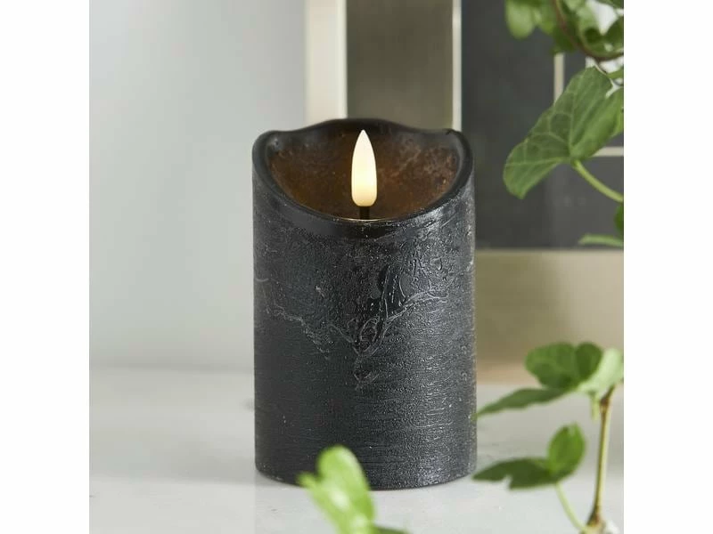 Star Trading LED-Kerze Flamme Rustic, Ø 7.5 x 12.5 cm, Schwarz 2 Star Trading LED-Kerze Flamme Rustic, Ø 7.5 x 12.5 cm, Schwarz – Bild 2