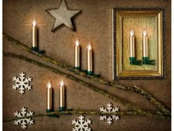 Lumix LED Baumkerze SuperLight Flame, Gold, 12er-Starter Set -Weihnachtsbeleuchtung Verkäufe 225424341 xxl