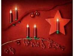 Lumix LED Baumkerze SuperLight Flame, Rot, 12er-Starter Set -Weihnachtsbeleuchtung Verkäufe 225424862 xxl