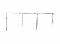 Star Trading LED-Lichtervorhang Gelido Eiszapfen, 40 LED, 6 m