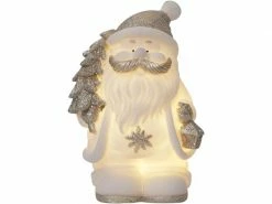 Star Trading LED-Figur Weihnachtsmann Buddy, 19 cm, Weiss