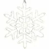 Star Trading LED-Figur Silhouette Neoled Schneeflocke, 80 cm, Weiss