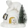 Star Trading LED-Figur Paar Polar mit Iglu, 13 cm, Weiss