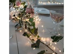 Star Trading LED Lichterkette Angel Hair 1.4 m, Silber