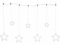 Star Trading LED-Lichtervorhang Dew Drop Stars, 84 LED, 1.2 m