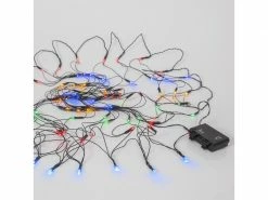 Star Trading LED-Lichterkette Akku Netz, 80 LED, 1.5 m, Outdoor