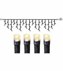 Star Trading Lichtervorhang-Erweiterung Icicle-System Decor, 140 LED, 4 m