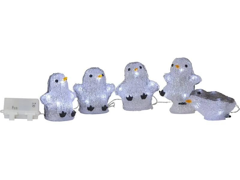 Star Trading LED-Figur Crystalo Pinguin Set, 12 cm, Grau 1 Star Trading LED-Figur Crystalo Pinguin Set, 12 cm, Grau
