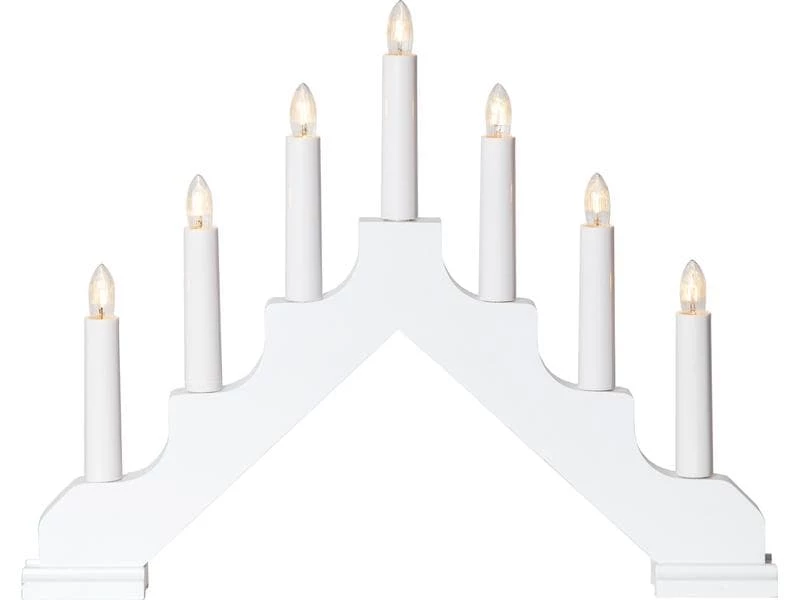 Star Trading Tischdeko Kerzenständer Ada, Weiss 1 Star Trading Tischdeko Kerzenständer Ada, Weiss