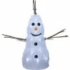 Star Trading LED-Figur Crystaline Schneemann, 26 cm, Weiss