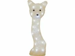 Star Trading LED-Figur Crystalo Fuchs, 41.5 cm, Beige