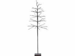 Star Trading Baum Snowfrost, 63 LEDs, 150 cm, Braun