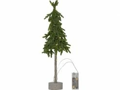 Star Trading Weihnachtsbaum Lummer, 10 LEDs, 45 cm, Grün