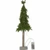 Star Trading Weihnachtsbaum Lummer, 15 LEDs, 55 cm, Grün