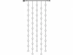 Star Trading Lichtervorhang Erweiterungssystem Decor, 50 LED, 90 x 200 cm