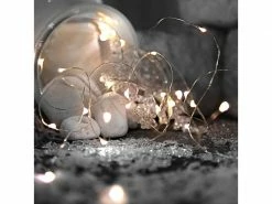 Star Trading LED Lichterkette Angel Hair 1 m, Silber