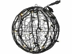 Star Trading System LED Kugel, Ø 35 cm, Schwarz