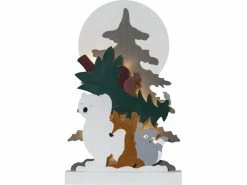 Star Trading Tischdeko Forest Friends, 45 cm, Holz