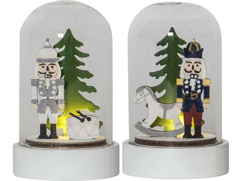 Star Trading LED-Figur Nussknacker, 9 cm, 2 Stück 1 Star Trading LED-Figur Nussknacker, 9 cm, 2 Stück