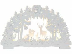 Star Trading Kerzenleuchter Fauna, 42 cm, Holz