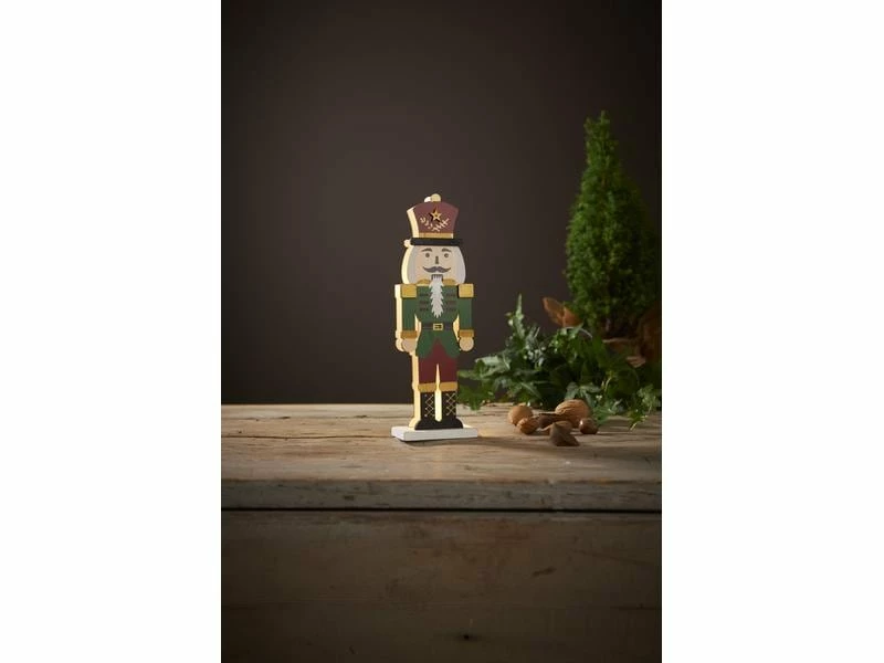Star Trading LED-Figur Nutcracker, 25 cm, Grün 2 Star Trading LED-Figur Nutcracker, 25 cm, Grün – Bild 2