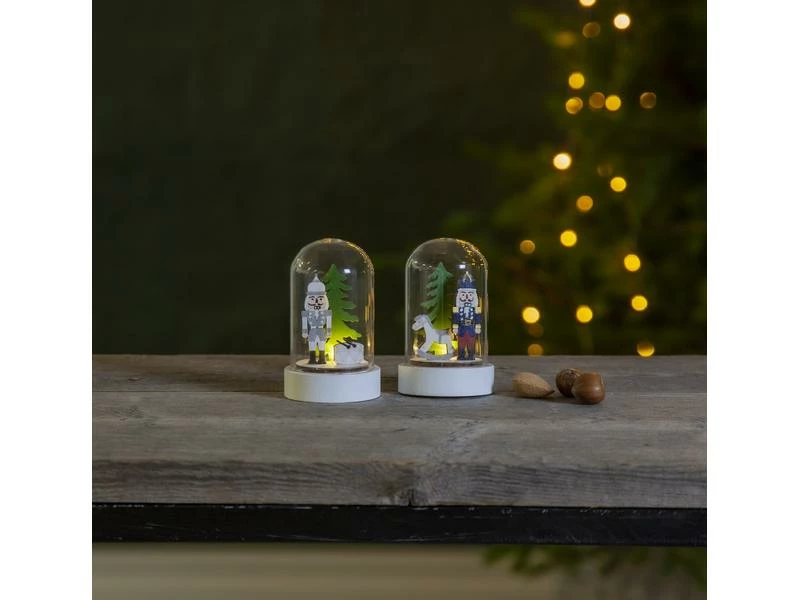 Star Trading LED-Figur Nussknacker, 9 cm, 2 Stück 2 Star Trading LED-Figur Nussknacker, 9 cm, 2 Stück – Bild 2