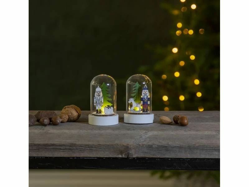 Star Trading LED-Figur Nussknacker, 9 cm, 2 Stück 3 Star Trading LED-Figur Nussknacker, 9 cm, 2 Stück – Bild 3