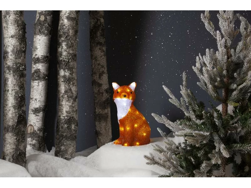 Star Trading LED-Figur Crystalo Fuchs, 35 cm, Orange 2 Star Trading LED-Figur Crystalo Fuchs, 35 cm, Orange – Bild 2