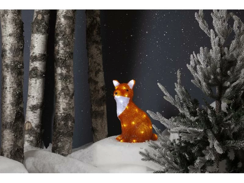 Star Trading LED-Figur Crystalo Fuchs, 35 cm, Orange 3 Star Trading LED-Figur Crystalo Fuchs, 35 cm, Orange – Bild 3