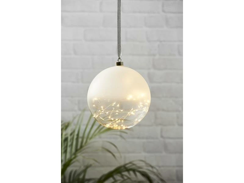 Star Trading Weihnachtskugel Glow, 50 LED, 20 cm, indoor 2 Star Trading Weihnachtskugel Glow, 50 LED, 20 cm, indoor – Bild 2