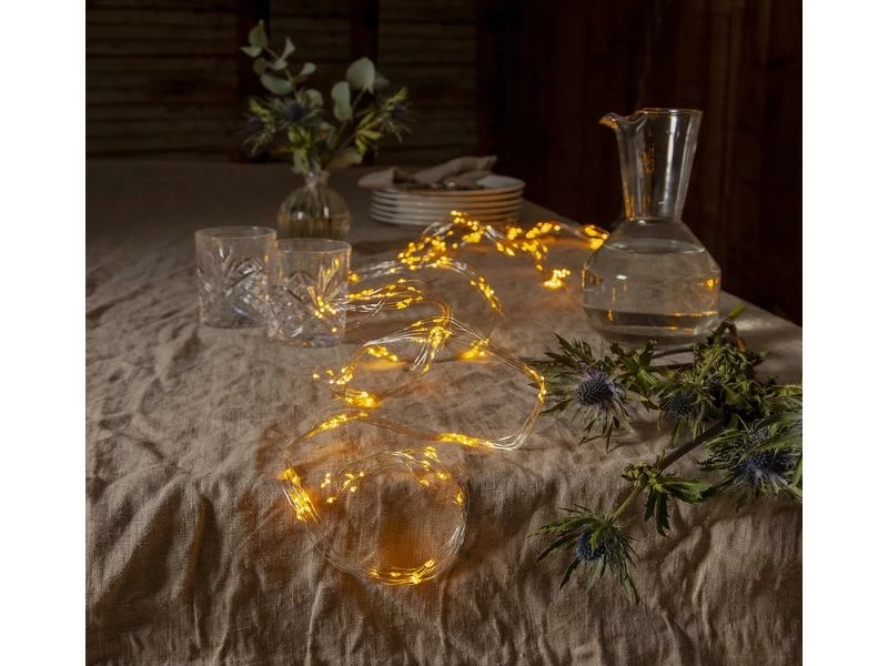 Star Trading LED Lichterkette Angel Hair 1.4 m, Silber 2 Star Trading LED Lichterkette Angel Hair 1.4 m, Silber – Bild 2