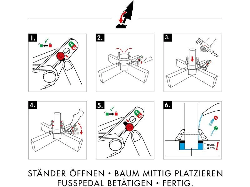 Krinner Weihnachtsbaumständer Kopenhagen, Ø 50 cm, Weiss 7 Krinner Weihnachtsbaumständer Kopenhagen, Ø 50 cm, Weiss – Bild 7