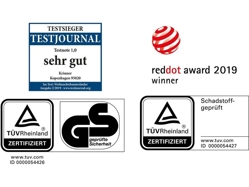 Krinner Weihnachtsbaumständer Kopenhagen, Ø 50 cm, Weiss 10 Krinner Weihnachtsbaumständer Kopenhagen, Ø 50 cm, Weiss – Bild 10