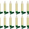 Lumix LED Baumkerze SuperLight Mini, Elfenbein, 12er-Starter Set
