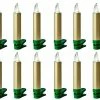 Lumix LED Baumkerze SuperLight Mini, Gold, 12er-Starter Set