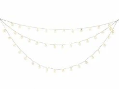 Konstsmide LED-Lichtervorhang Schneeflocken, 44 LED, 1.25 m, Outdoor