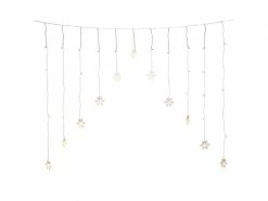 Konstsmide LED-Lichtervorhang Schneeflocken, 41 LED, 1.4 m, Outdoor