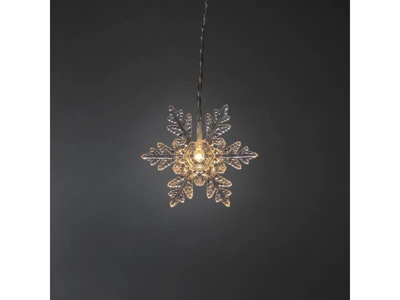 Konstsmide LED-Lichtervorhang Schneeflocken, 41 LED, 1.4 m, Outdoor 4 Konstsmide LED-Lichtervorhang Schneeflocken, 41 LED, 1.4 m, Outdoor – Bild 4