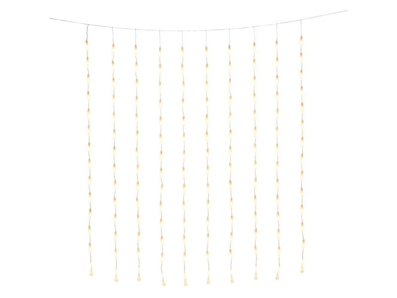 Konstsmide LED-Lichtervorhang Tropfen, 140 LED, 1.2 m, Outdoor 1 Konstsmide LED-Lichtervorhang Tropfen, 140 LED, 1.2 m, Outdoor